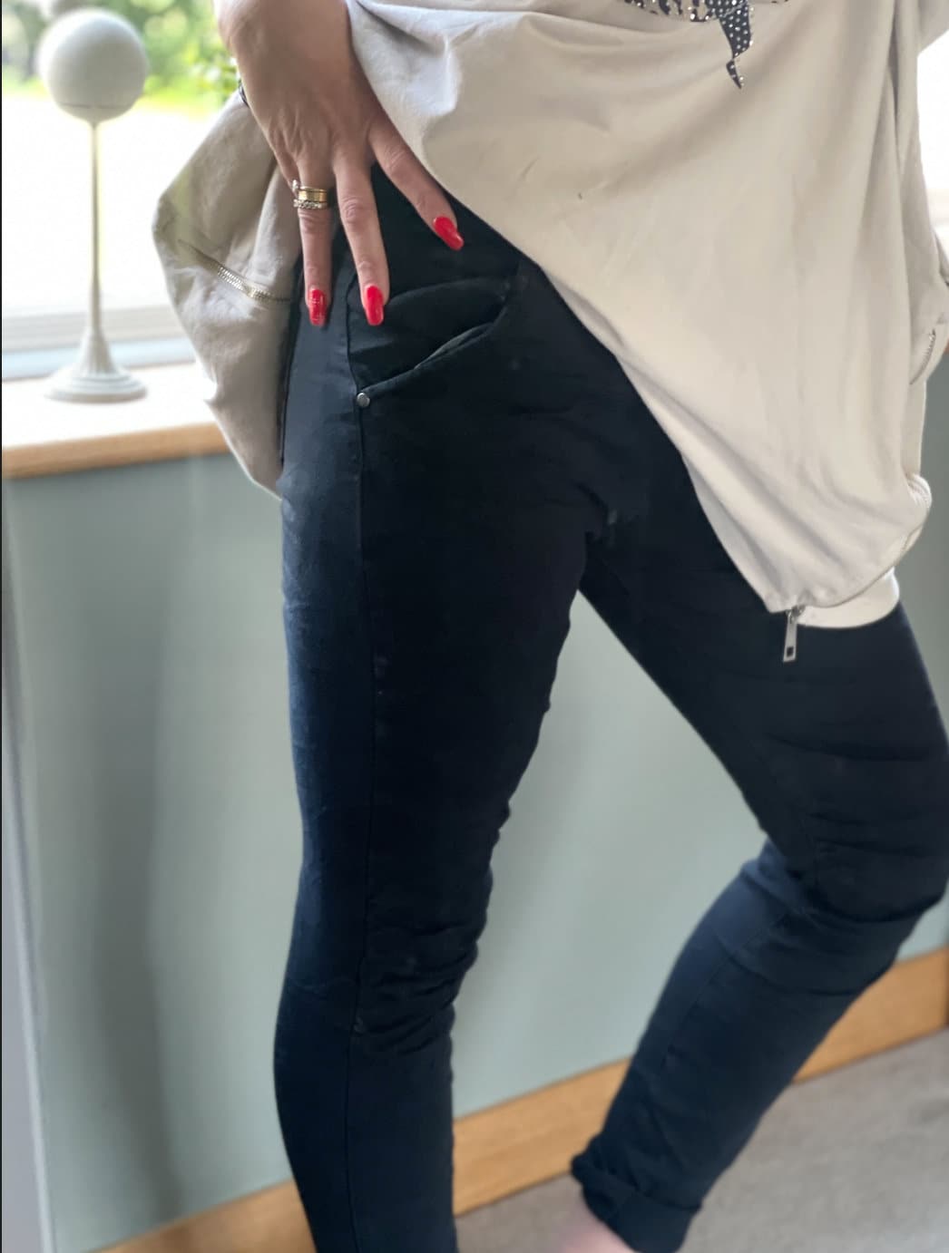 Made in Italy Black Cargo Trousers, Joggers, Stretch Joggers