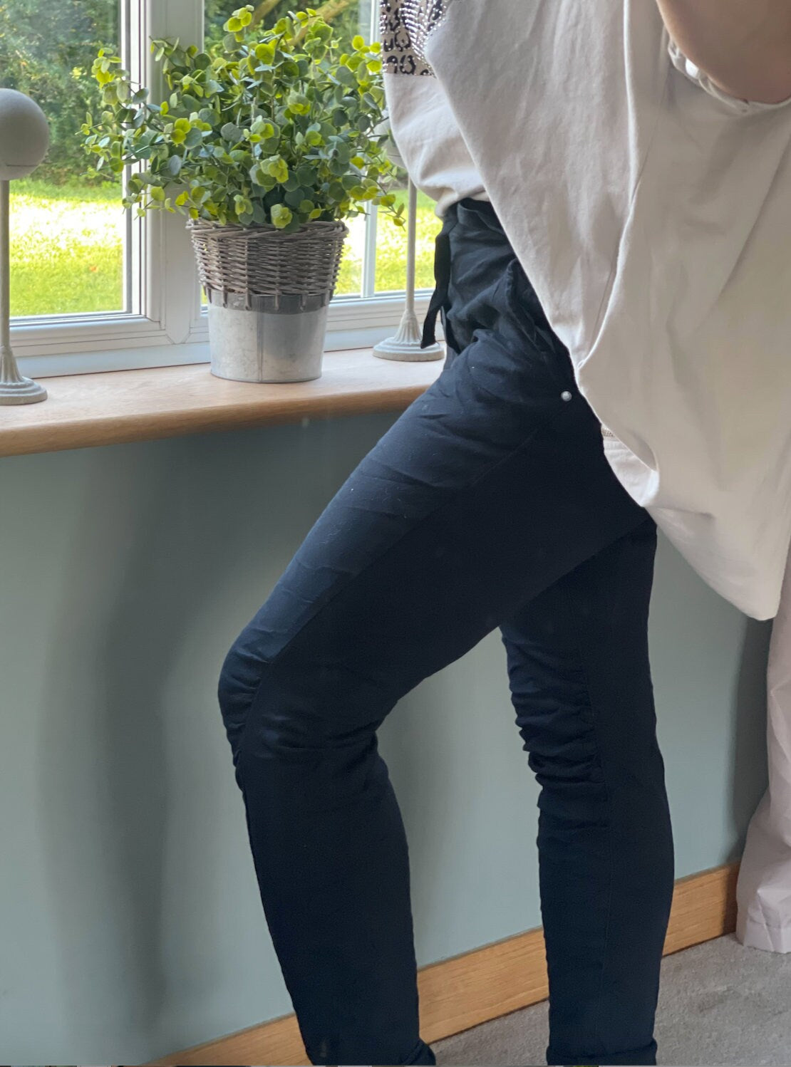 Made in Italy Black Cargo Trousers, Joggers, Stretch Joggers