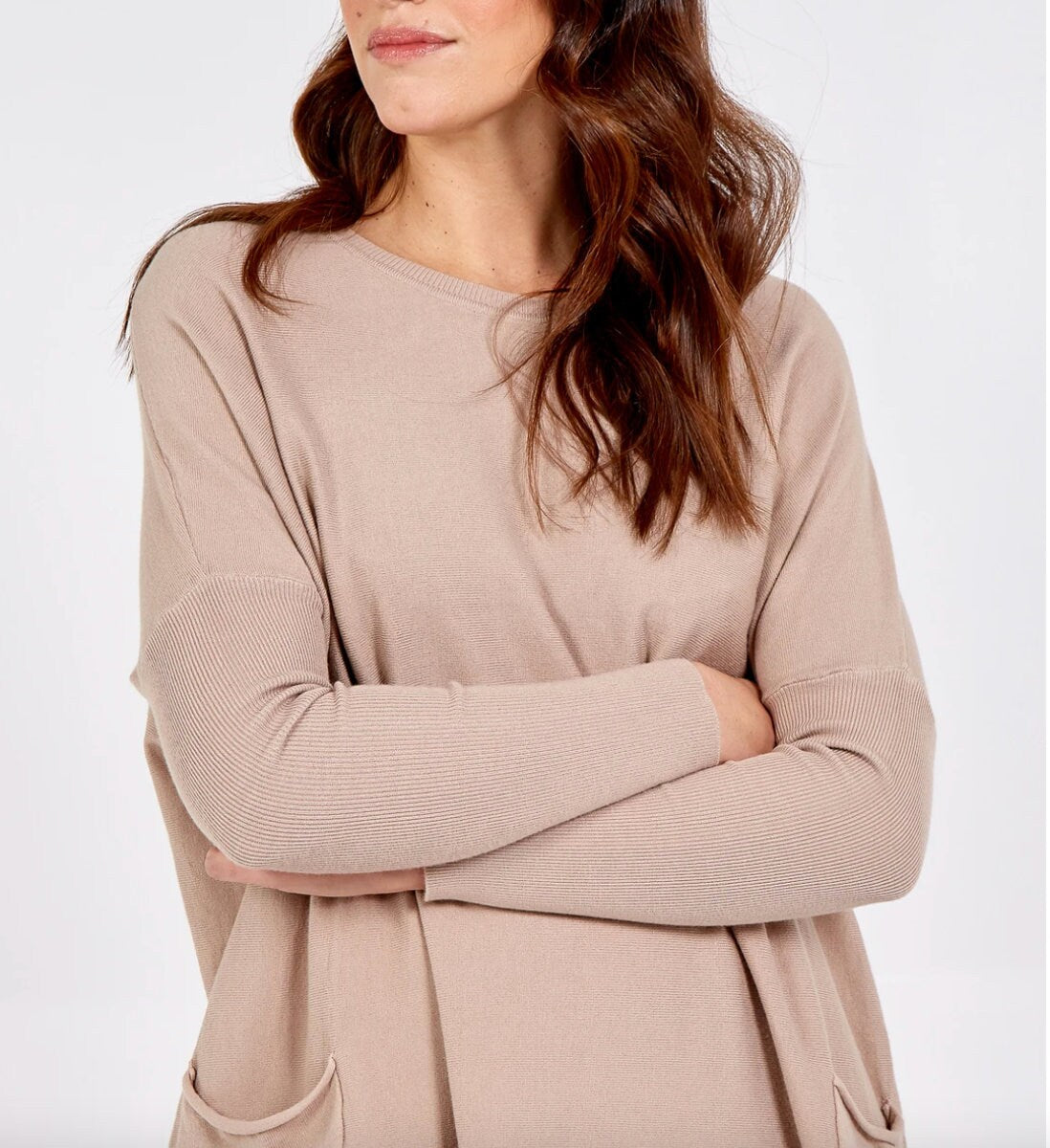 Made in Italy Crew Neck Batwing With Pockets Lounge Set