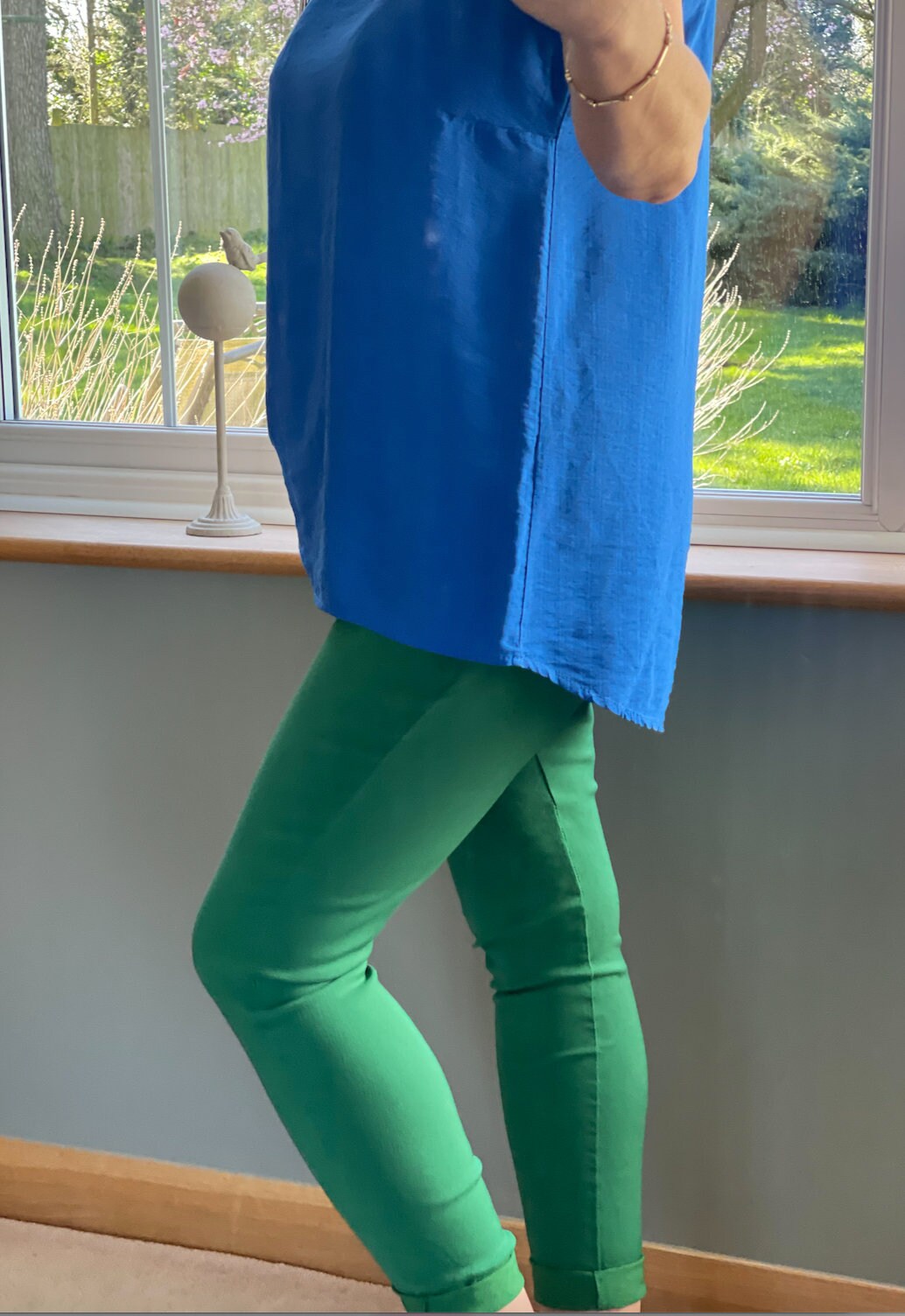 Made in Italy Green Magic Plain Smart Non-Crush Trouser